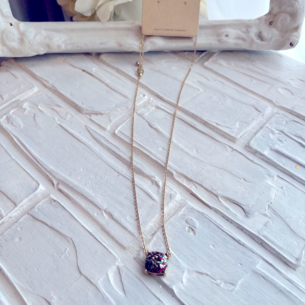 Sparkle drop necklace (###)